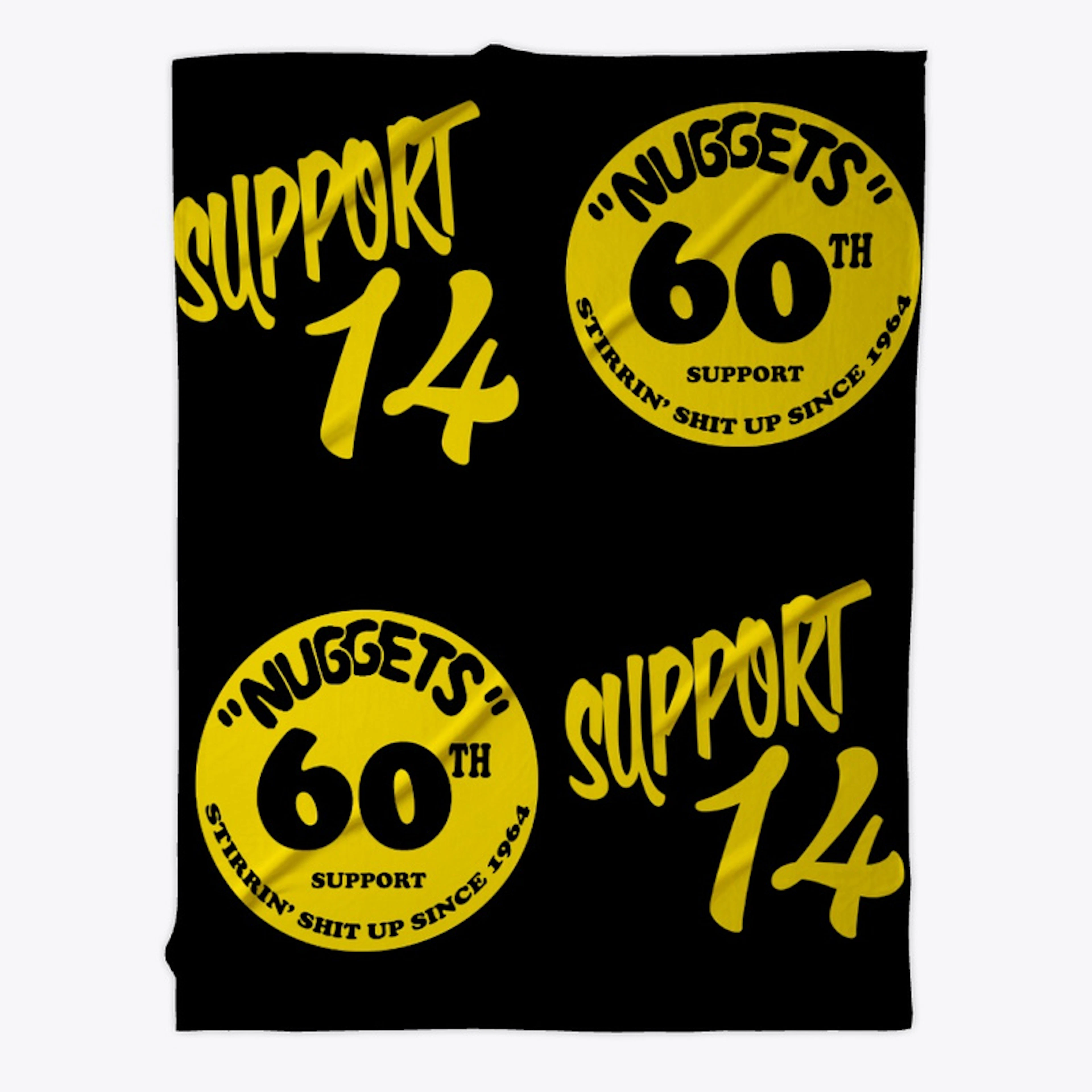 Nuggets Support 60th Run Blanket